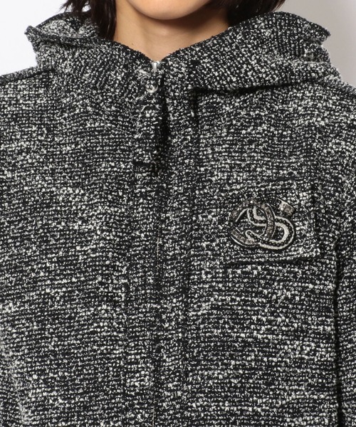 FranCisT_MOR.K.S.（フランシストモークス）の「FranCisT_MOR.K.S./フランシスト モークス/CS TWEED HOODIE JACKET（ブルゾン・メンズ・ブラック・2）」の7枚目の写真
