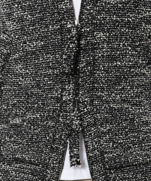 FranCisT_MOR.K.S.（フランシストモークス）の「FranCisT_MOR.K.S./フランシスト モークス/CS TWEED HOODIE JACKET（ブルゾン・メンズ・ブラック・2）」の8枚目の写真