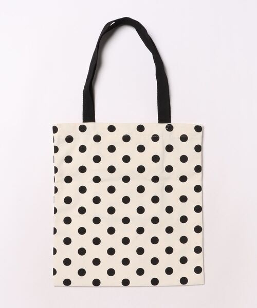 Mignonjour(ミニョンジュール)の「Mignonjour/ドット柄トートバッグ M2311(トートバッグ・レディース・ホワイト/ブラック・FREE)」の3枚目の写真