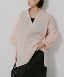 TICCA | TICCA　コットンリネンレースアップシャツ(シャツ/ブラウス)