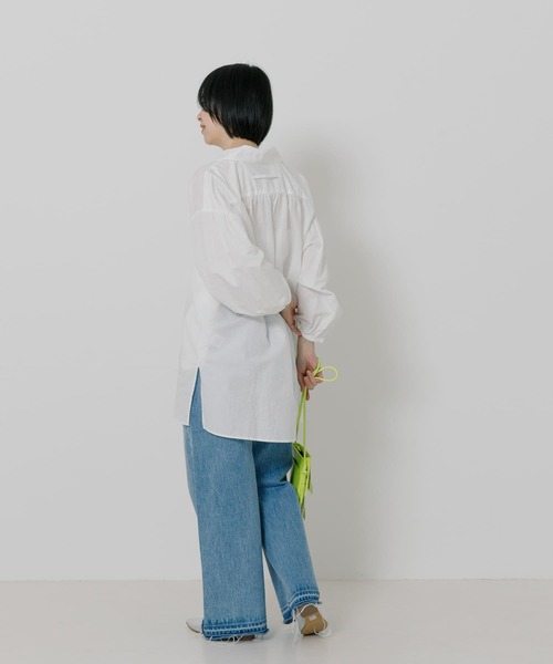 TICCA（ティッカ）の「TICCA コットンリネンレースアップシャツ