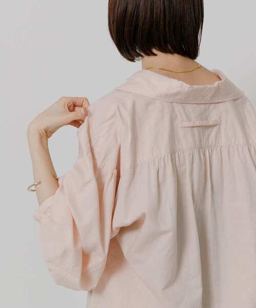 TICCA（ティッカ）の「TICCA コットンリネンレースアップシャツ