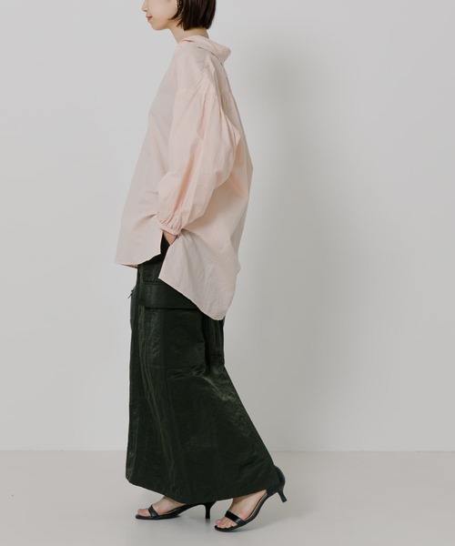 TICCA（ティッカ）の「TICCA コットンリネンレースアップシャツ