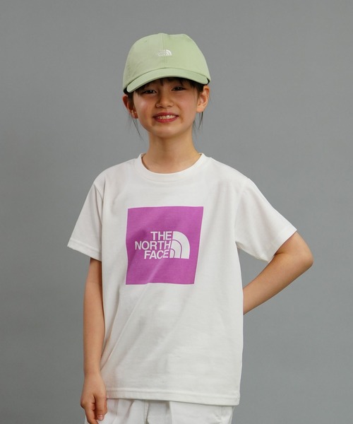 THE NORTH FACE(ザノースフェイス)の「THE NORTH FACE/ザ・ノース・フェイス THE NORTH FACE/ザ・ノース・フェイス S/S COLORED SQUARE LOGO TEE キッズ UVケア NTJ32361(Tシャツ/カットソー・キッズ・ホワイト×ブルー/ホワイト×ブラック/ホワイト×パープル・100cm/110cm/120cm/130cm/140cm/150cm)」の3枚目の写真