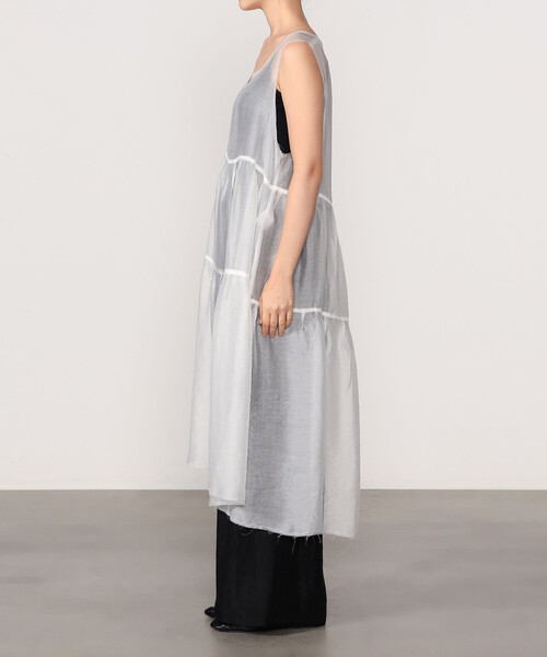 Bshop(ビショップ)の「eunoia | メッシュレイヤードワンピース WOMEN(ワンピース・レディース・ブラック/ホワイト・F)」の11枚目の写真