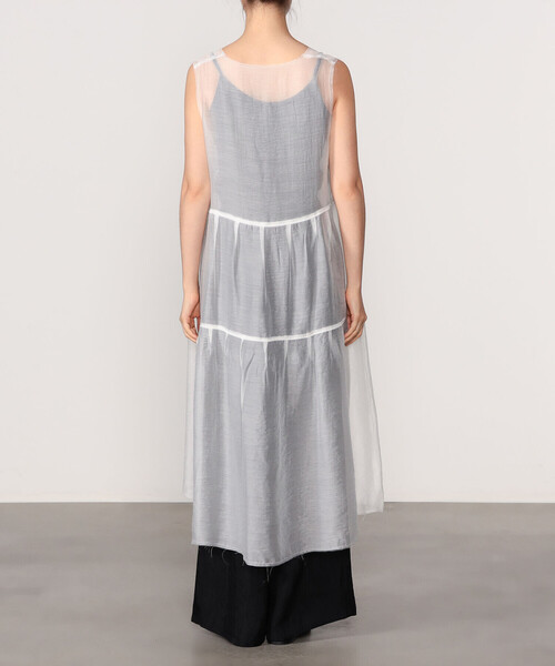 Bshop(ビショップ)の「eunoia | メッシュレイヤードワンピース WOMEN(ワンピース・レディース・ブラック/ホワイト・F)」の12枚目の写真