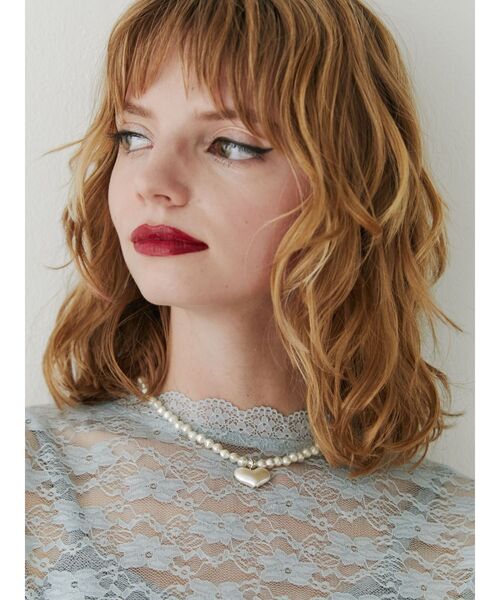 jouetie（ジュエティ）の「アクリルハートモチーフネックレス（ネックレス・レディース・オフホワイト/クリア・FREE）」の10枚目の写真