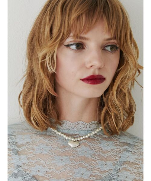 jouetie（ジュエティ）の「アクリルハートモチーフネックレス（ネックレス・レディース・オフホワイト/クリア・FREE）」の11枚目の写真