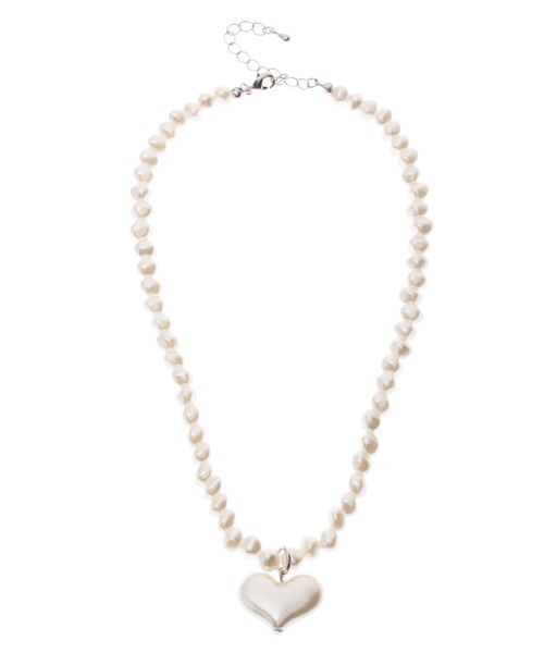 jouetie（ジュエティ）の「アクリルハートモチーフネックレス（ネックレス・レディース・オフホワイト/クリア・FREE）」の7枚目の写真