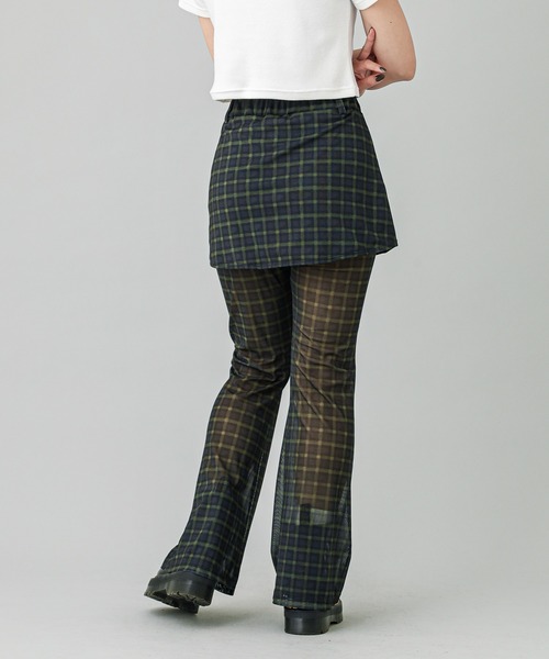 X-girl（エックスガール）の「LAYERED SHEER PANTS（その他