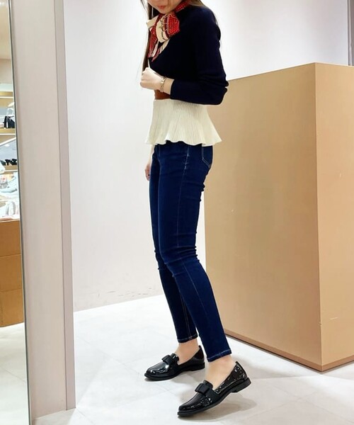 ESPERANZA(エスペランサ)の「リボン付きローファー 24SS(その他シューズ・レディース・ベージュ系1/ブラック系1・S/M/L/LL)」の15枚目の写真
