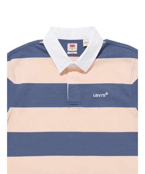 Levi's(リーバイス)の「Levi's/リーバイス ユニオン ラグビーシャツ ピンク COASTAL FJORD(ポロシャツ・メンズ・マルチ・L/M/S/XL)」の9枚目の写真