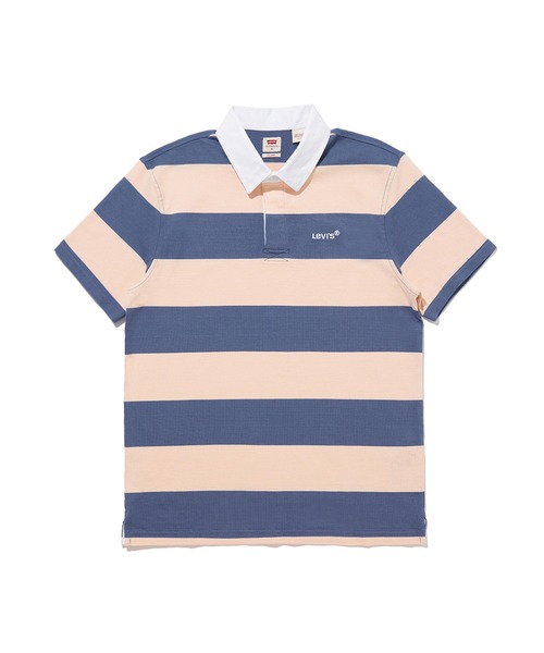 Levi's(リーバイス)の「Levi's/リーバイス ユニオン ラグビーシャツ ピンク COASTAL FJORD(ポロシャツ・メンズ・マルチ・L/M/S/XL)」の7枚目の写真