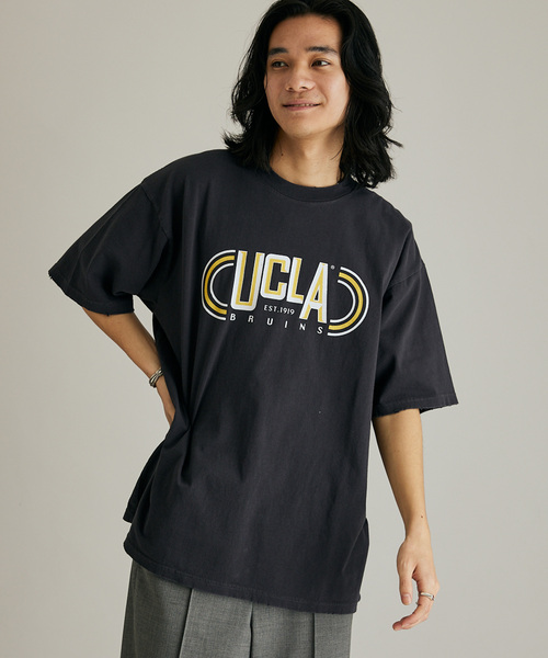 JOURNAL STANDARD(ジャーナルスタンダード)の「UCLA for JOURNAL STANDARD 別注 プリントTシャツ(Tシャツ/カットソー・メンズ・アイボリー/サックスブルー/ブラック系その他/グレー/ネイビー/イエロー・MEDIUM/LARGE/X-LARGE)」の3枚目の写真