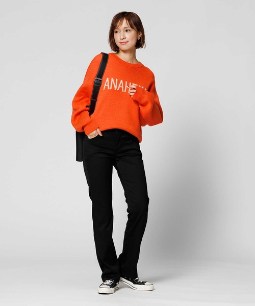 EDWIN(エドウィン)の「【EDWIN】ハタラクロ ストレートパンツ (色褪せ防止 / 伸縮性抜群 / 多機能デザイン)(その他パンツ・レディース・ブラック・S/M/L/XL/XS)」の2枚目の写真