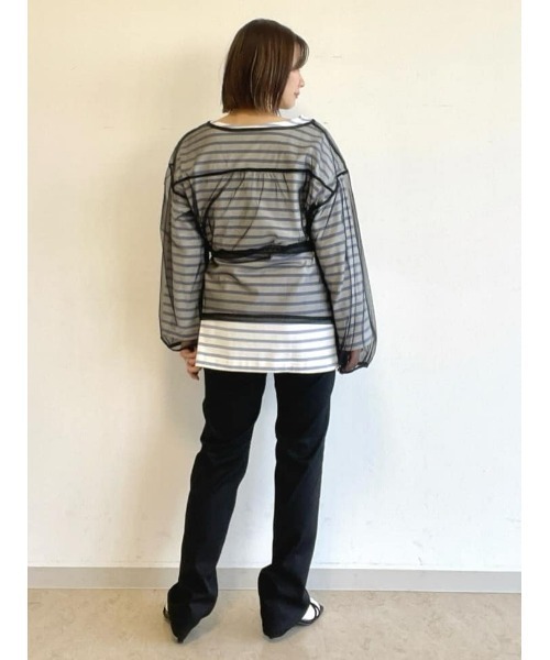 EDWIN(エドウィン)の「【EDWIN】ハタラクロ ストレートパンツ (色褪せ防止 / 伸縮性抜群 / 多機能デザイン)(その他パンツ・レディース・ブラック・S/M/L/XL/XS)」の8枚目の写真