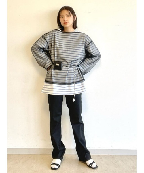 EDWIN(エドウィン)の「【EDWIN】ハタラクロ ストレートパンツ (色褪せ防止 / 伸縮性抜群 / 多機能デザイン)(その他パンツ・レディース・ブラック・S/M/L/XL/XS)」の6枚目の写真