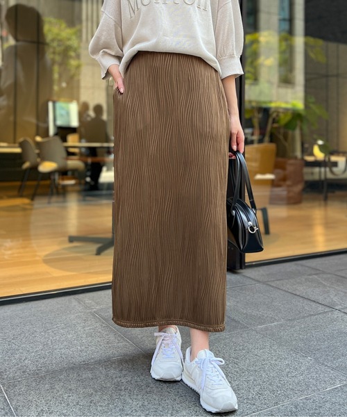 Chez toi（シェトワ）の「カットジャガードナロースカート（スカート