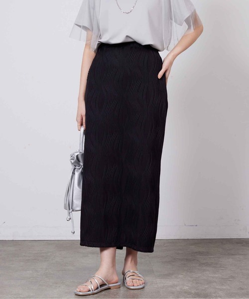 Chez toi（シェトワ）の「カットジャガードナロースカート（スカート