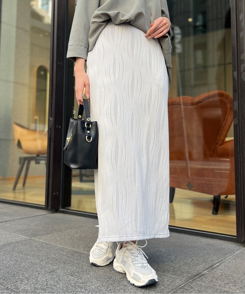 Chez toi（シェトワ）の「カットジャガードナロースカート（スカート