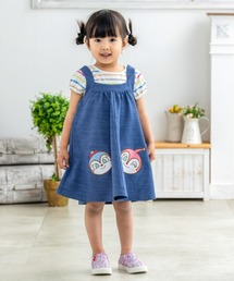 デニムニットキャミソールドレス