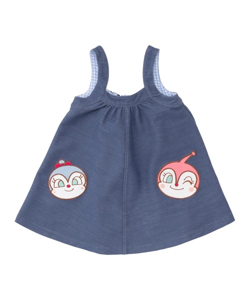 ANPANMAN KIDS COLLECTION（アンパンマンキッズコレクション）の「デニムニットキャミソールドレス（ワンピース・キッズ・ネイビー・120cm/110cm/100cm/90cm）」の2枚目の写真
