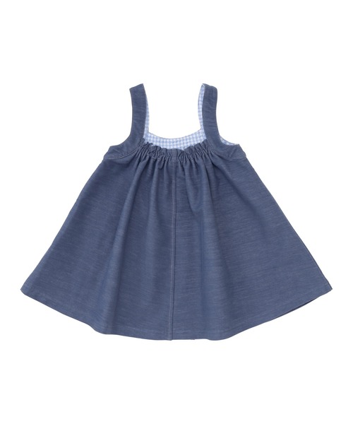 ANPANMAN KIDS COLLECTION（アンパンマンキッズコレクション）の「デニムニットキャミソールドレス（ワンピース・キッズ・ネイビー・120cm/110cm/100cm/90cm）」の3枚目の写真