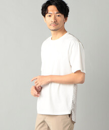 COMME CA MEN | オプティカルプリント コンビTシャツ(Tシャツ/カットソー)