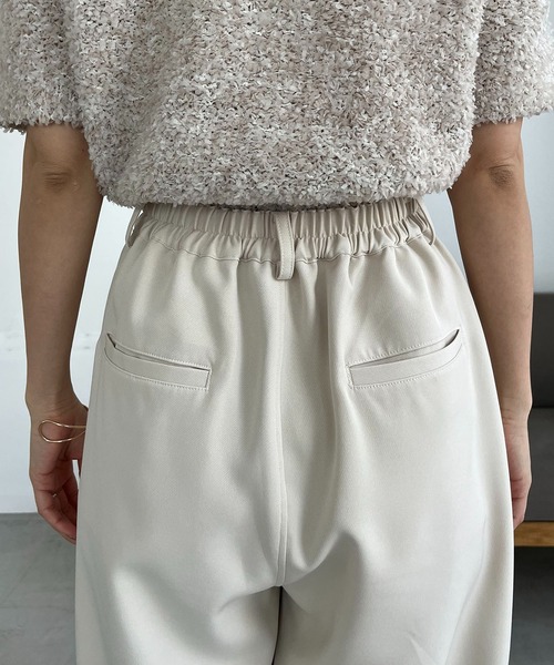 CAPRICIEUX LE'MAGE(カプリシューレマージュ)の「2WAY裾タックパンツ(その他パンツ・レディース・ホワイト系その他/ブラック・36/38)」の19枚目の写真