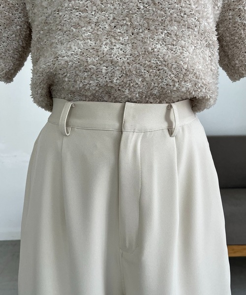 CAPRICIEUX LE'MAGE(カプリシューレマージュ)の「2WAY裾タックパンツ(その他パンツ・レディース・ホワイト系その他/ブラック・36/38)」の20枚目の写真