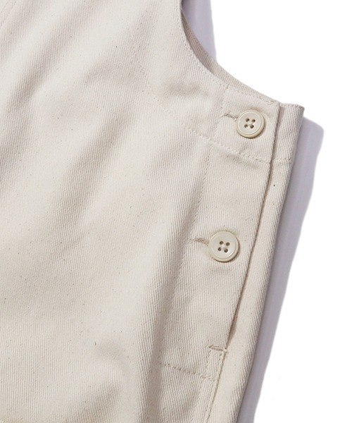 COOKMAN(クックマン)の「Cookman クックマン フィッシャーマンズ ビブ オーバーオール Denim Natural(サロペット/オーバーオール・メンズ・オフホワイト・LARGE/X-LARGE)」の8枚目の写真