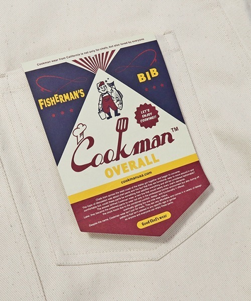 COOKMAN(クックマン)の「Cookman クックマン フィッシャーマンズ ビブ オーバーオール Denim Natural(サロペット/オーバーオール・メンズ・オフホワイト・LARGE/X-LARGE)」の7枚目の写真