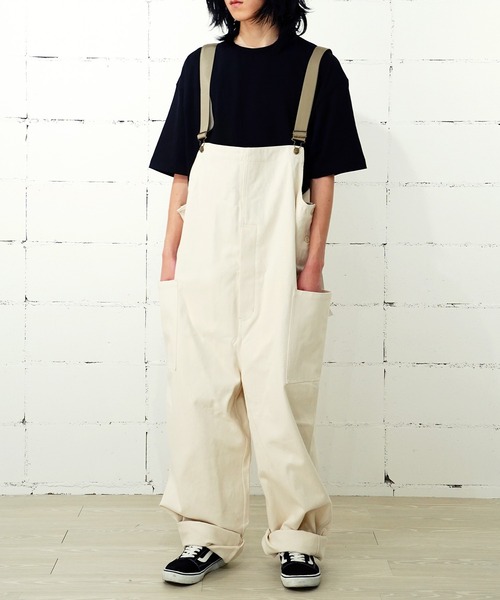 COOKMAN(クックマン)の「Cookman クックマン フィッシャーマンズ ビブ オーバーオール Denim Natural(サロペット/オーバーオール・メンズ・オフホワイト・LARGE/X-LARGE)」の22枚目の写真