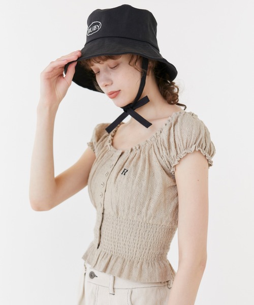 RUBY AND YOU（ルビーアンドユー）の「レースショートパフブラウス（シャツ/ブラウス・レディース・オフホワイト/ベージュ系その他・FREE）」の7枚目の写真
