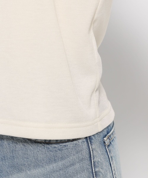 LOWRYS FARM(ローリーズファーム)の「レイヤードフウプルオーバーLS 107630(Tシャツ/カットソー・レディース・アイボリー/ブラック・FREE)」の8枚目の写真