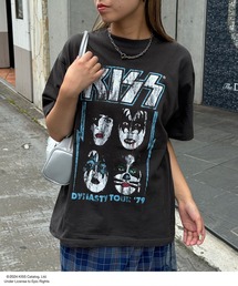 【ユニセックス】【KISS/キッス】ヴィンテージ加工ロックTシャツ