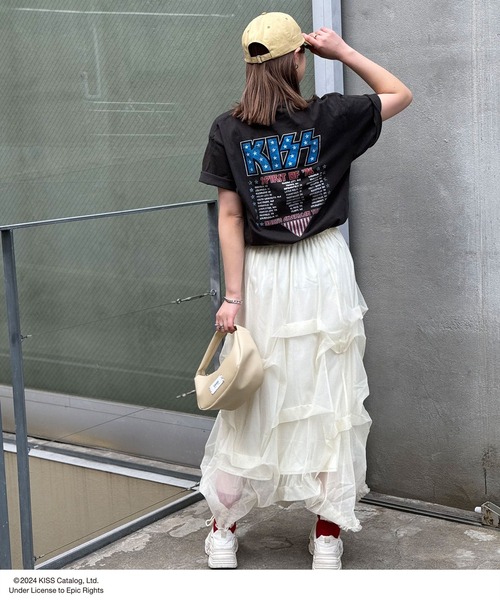 CIAOPANIC（チャオパニック）の「【ユニセックス】【KISS/キッス】ヴィンテージ加工ロックTシャツ（Tシャツ/カットソー・レディース・ブラック系その他/チャコールグレー/ブラック/グレー系その他/ホワイト・FREE）」の14枚目の写真