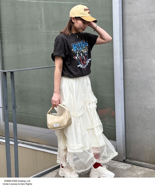 CIAOPANIC（チャオパニック）の「【ユニセックス】【KISS/キッス】ヴィンテージ加工ロックTシャツ（Tシャツ/カットソー・レディース・ブラック系その他/チャコールグレー/ブラック/グレー系その他/ホワイト・FREE）」の13枚目の写真