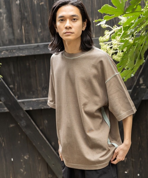 niko and...(ニコアンド)の「TCリバーシブル半袖Tシャツ(Tシャツ/カットソー・メンズ・ネイビー/ベージュ/アイボリー・MEDIUM/LARGE)」の6枚目の写真