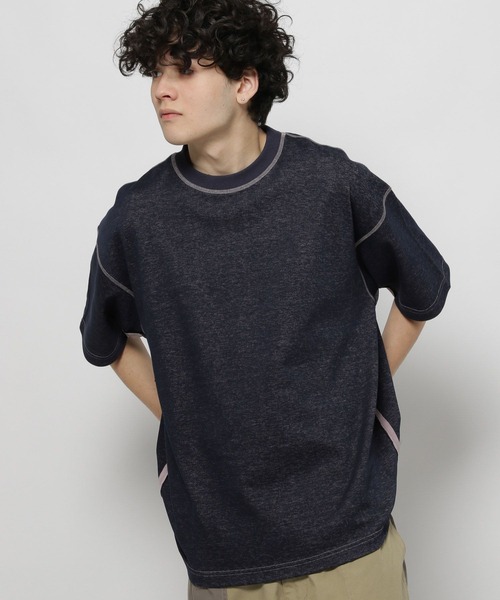 niko and...(ニコアンド)の「TCリバーシブル半袖Tシャツ(Tシャツ/カットソー・メンズ・ネイビー/ベージュ/アイボリー・MEDIUM/LARGE)」の19枚目の写真