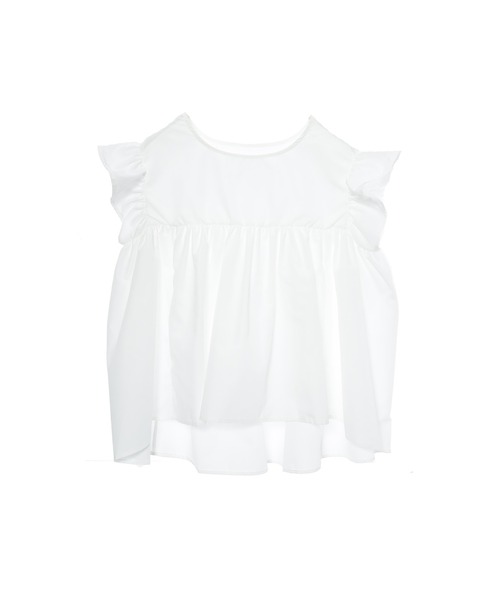 fifth(フィフス)の「フリルスリーブチュニック(シャツ/ブラウス・レディース・ブラック/ホワイト・M)」の11枚目の写真