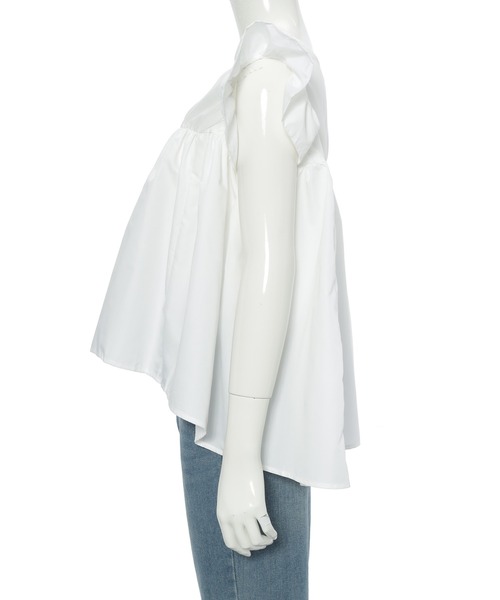 fifth(フィフス)の「フリルスリーブチュニック(シャツ/ブラウス・レディース・ブラック/ホワイト・M)」の13枚目の写真