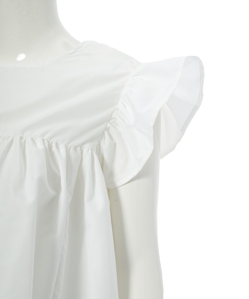 fifth(フィフス)の「フリルスリーブチュニック(シャツ/ブラウス・レディース・ブラック/ホワイト・M)」の5枚目の写真