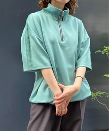 NO NEED（ノーニード）の「レースライン ハーフZIP半袖ジャージ（ジャージ）」