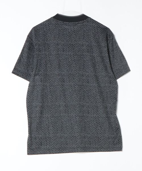 adidas（アディダス）の「アディダス adidas ミニヘリンボーン ストレッチドライモック（Tシャツ/カットソー・メンズ・ブラック/ダークブルー・L/LL/3L/M）」の3枚目の写真
