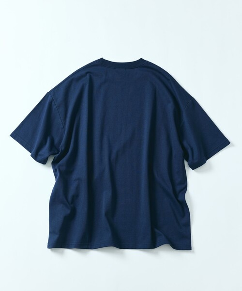 FREAK'S STORE（フリークスストア）の「限定展開 ビッグシルエット ロゴプリント クルーネック Tシャツ / honeymilk（Tシャツ/カットソー・メンズ・ネイビー/チャコールグレー/サックスブルー/ホワイト・SMALL/LARGE/MEDIUM）」の13枚目の写真