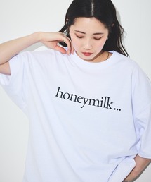 FREAK'S STORE | 限定展開 ビッグシルエット ロゴプリント クルーネック Tシャツ / honeymilk(Tシャツ/カットソー)