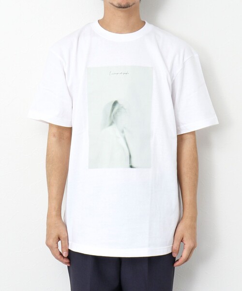 NOLLEY’S(ノーリーズ)の「Landscape with people T-shirts フォトプリントTシャツ(Tシャツ/カットソー・メンズ・オフホワイト/チャコールグレー/グレー/ブラック/ホワイト/キナリ・M/L/S)」の22枚目の写真