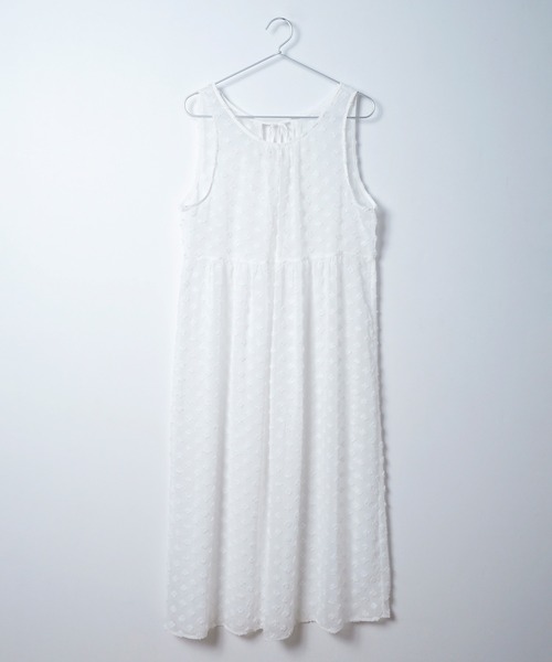 Crisp(クリスプ)の「【ZOZO限定】フラワージャカードシアーワンピース(ワンピース・レディース・ホワイト・FREE)」の12枚目の写真