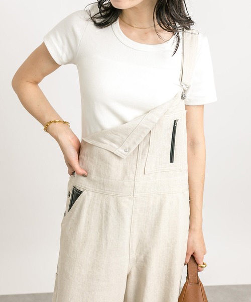 RIVE DROITE（リヴドロワ）の「MONN.:.(モン)/UネックTee（Tシャツ/カットソー・レディース・チャコールグレー/ブラック/ホワイト・FREE）」の8枚目の写真